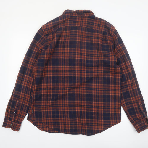 Paul Smith Men's Brown Plaid Flannel Tailored Fit Shirt 2XL