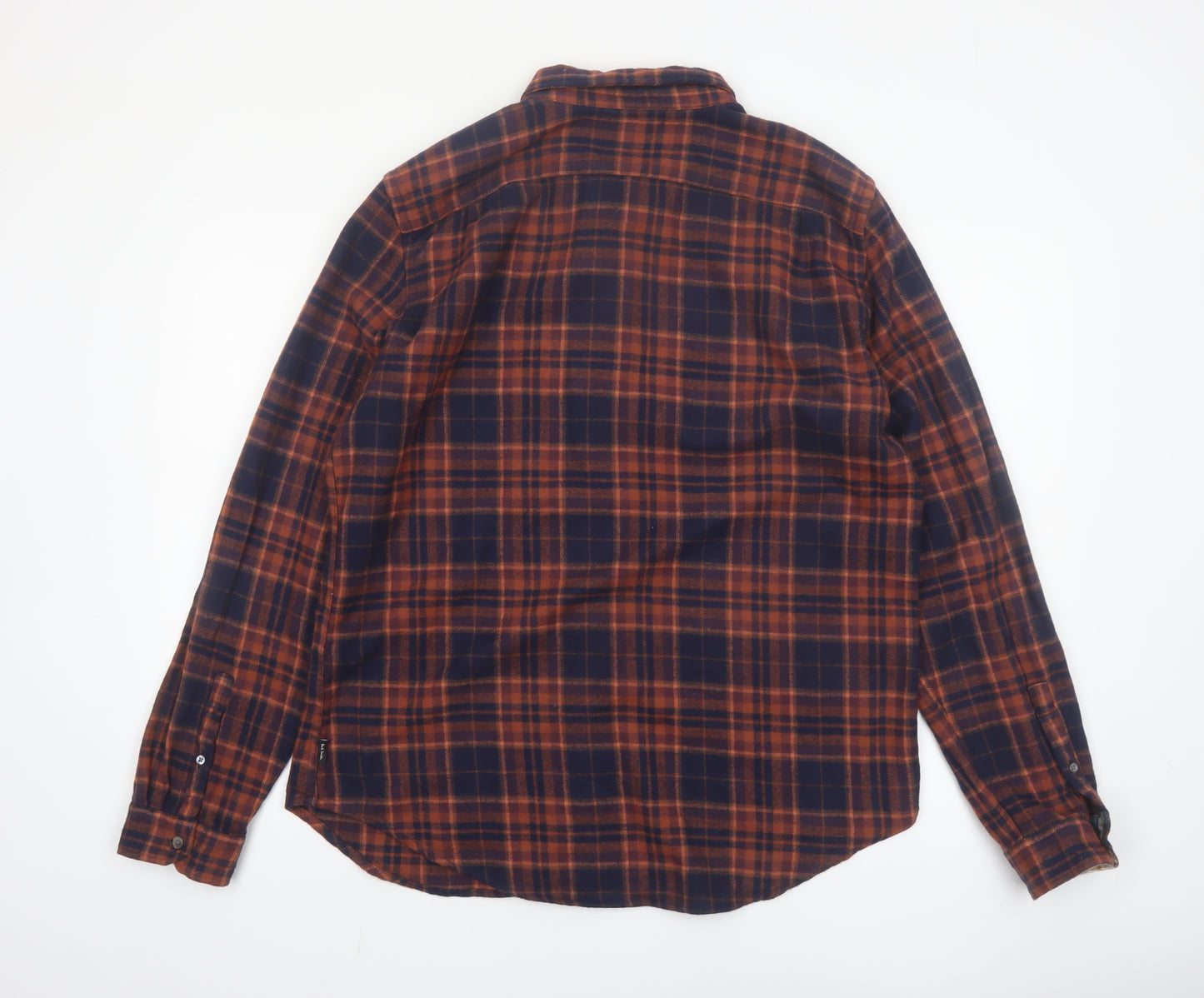 Paul Smith Men's Brown Plaid Flannel Tailored Fit Shirt 2XL
