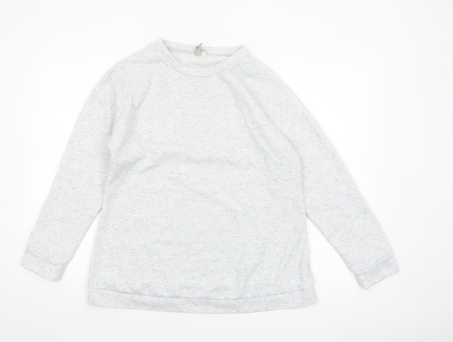 ASOS Women Grey Pullover Sweatshirt UK 10 Regular Fit Soft Fleece