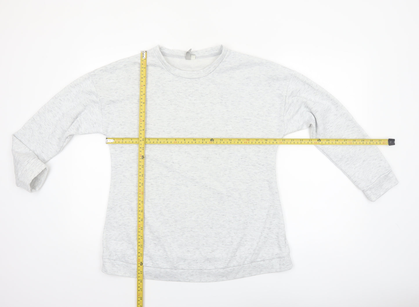 ASOS Women Grey Pullover Sweatshirt UK 10 Regular Fit Soft Fleece