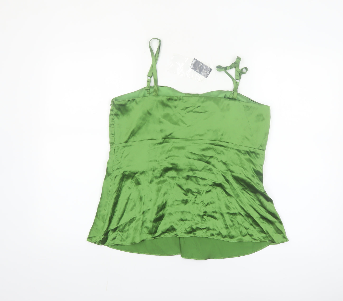 Ann Taylor LOFT Petites Green Satin Camisole Blouse Size 14P