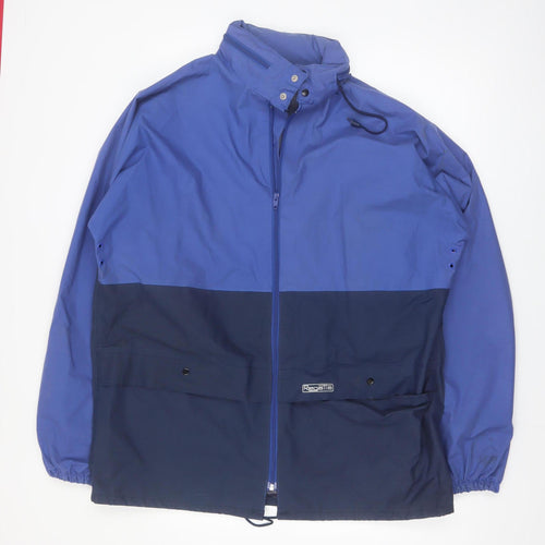 Regatta Men’s Blue XL Waterproof Windproof Hooded Rain Jacket