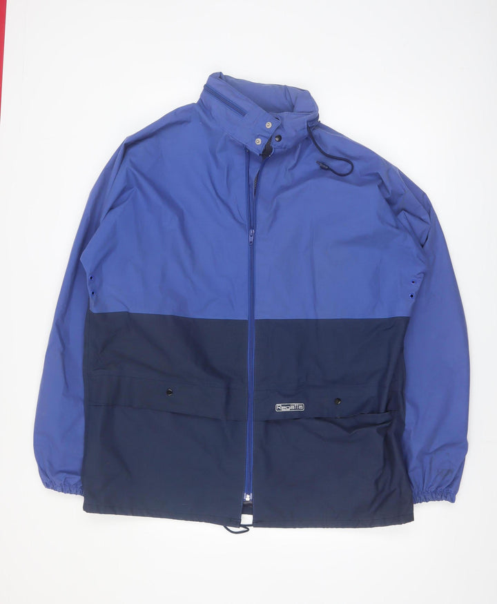 Regatta Men’s Blue XL Waterproof Windproof Hooded Rain Jacket