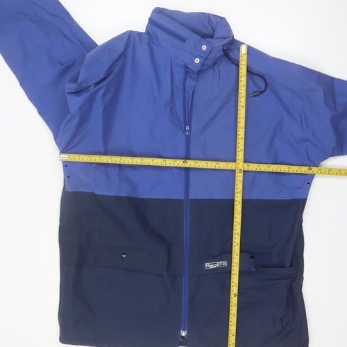 Regatta Men’s Blue XL Waterproof Windproof Hooded Rain Jacket