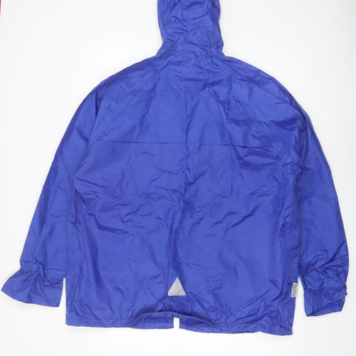 Result Men's Blue L Hooded Waterproof Windbreaker Jacket