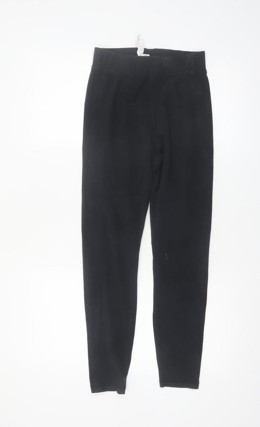 New Balance Womens Black Leggings Medium Cotton Stretch Gymwear