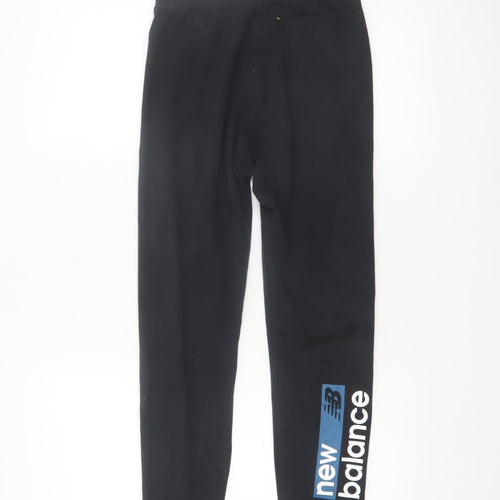 New Balance Womens Black Leggings Medium Cotton Stretch Gymwear