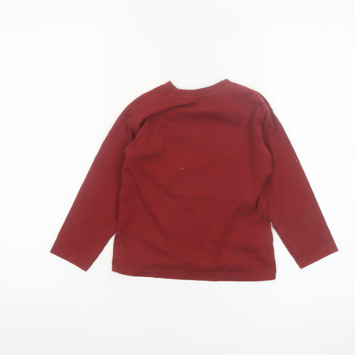 Mayoral Boys Red Long Sleeve Graphic T-Shirt 4 Years