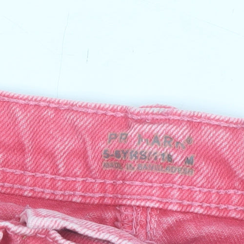 Primark Girls Pink Denim Wrap Shorts 5-6 Years 100% Cotton Summer