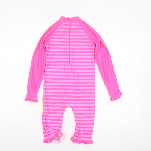 St. Bernard Girls Pink Giraffe Long Sleeve UV Sun Suit Age 6 Years