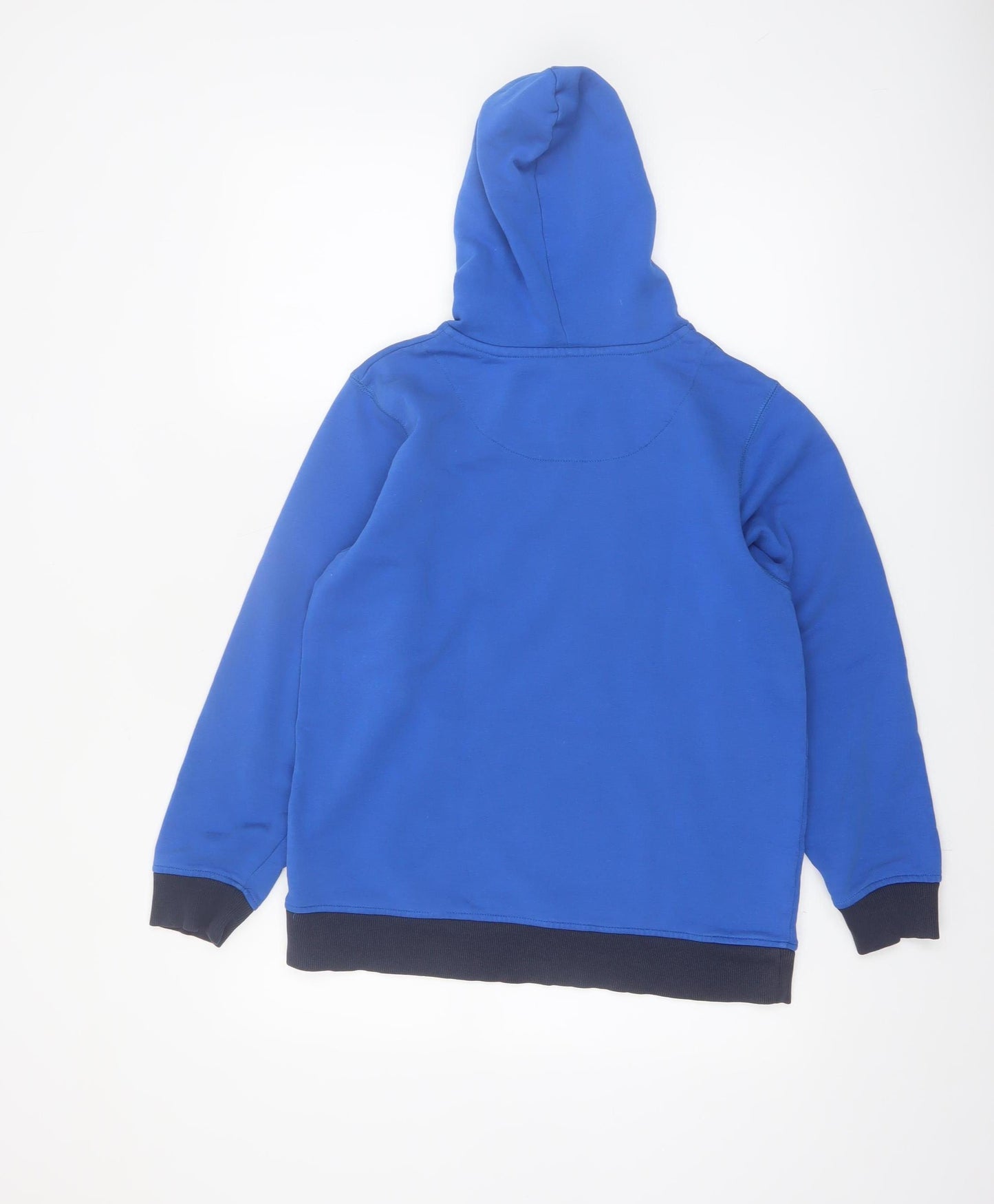 Canterbury Boys Blue Pullover Hoodie 14 Years Logo Graphic Cotton Blend