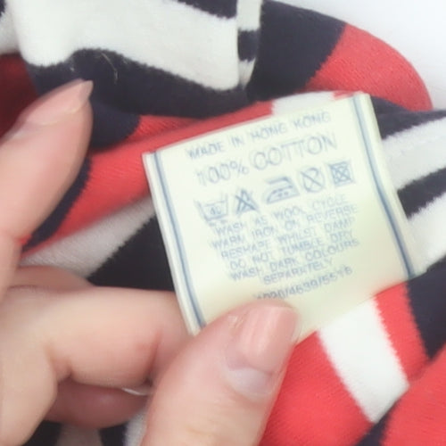 Maine New England Women's Multicoloured Striped Cotton Tank Top Size 12