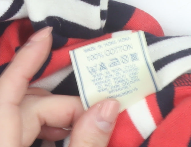 Maine New England Women's Multicoloured Striped Cotton Tank Top Size 12