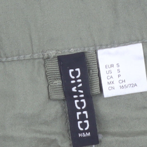 H&M Divided Women Green Cargo Short Skirt Size 8