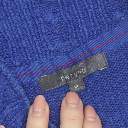 Marks and Spencer Women’s Blue Sleeveless Cardigan XL Knit