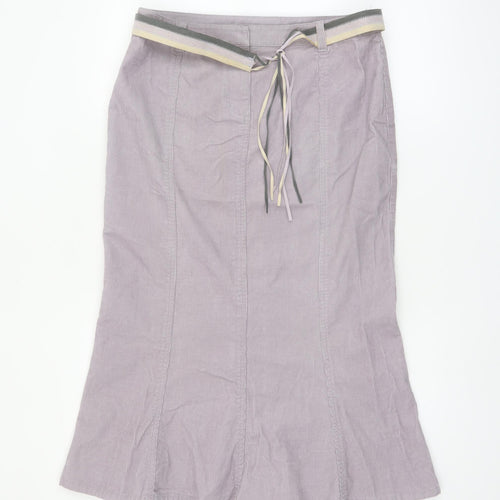 Principles Women Purple Corduroy Pencil Skirt Size 12