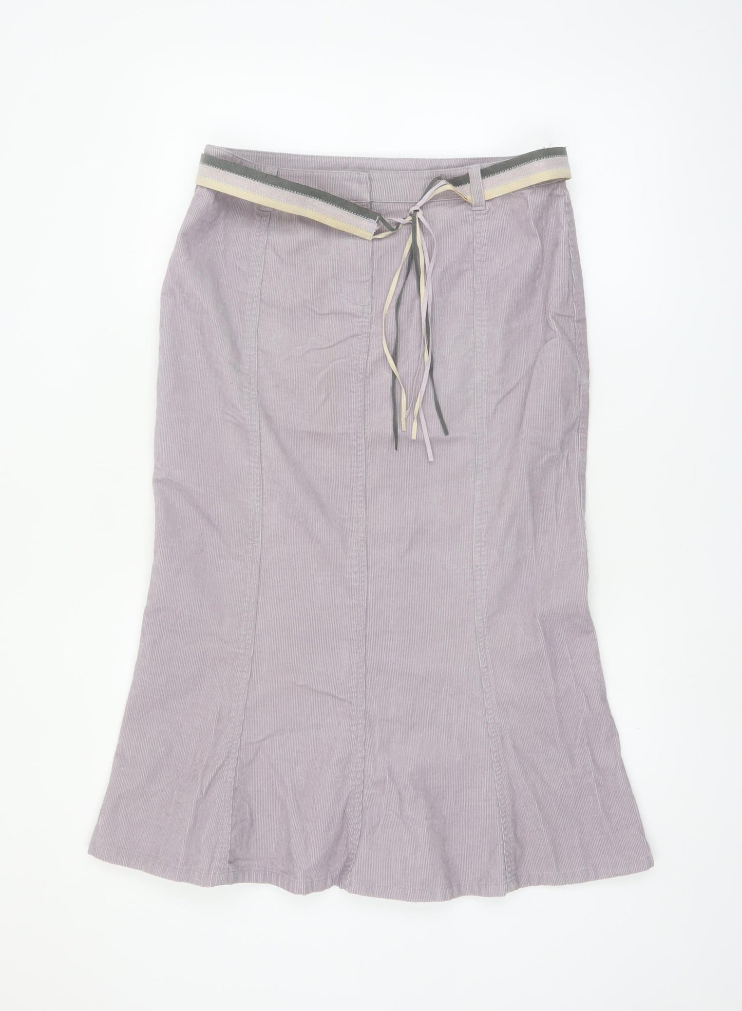 Principles Women Purple Corduroy Pencil Skirt Size 12