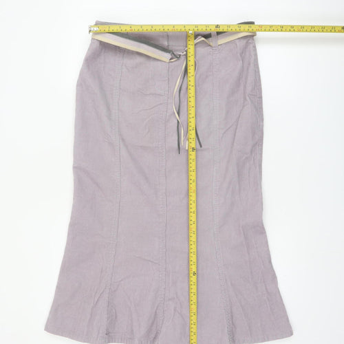 Principles Women Purple Corduroy Pencil Skirt Size 12