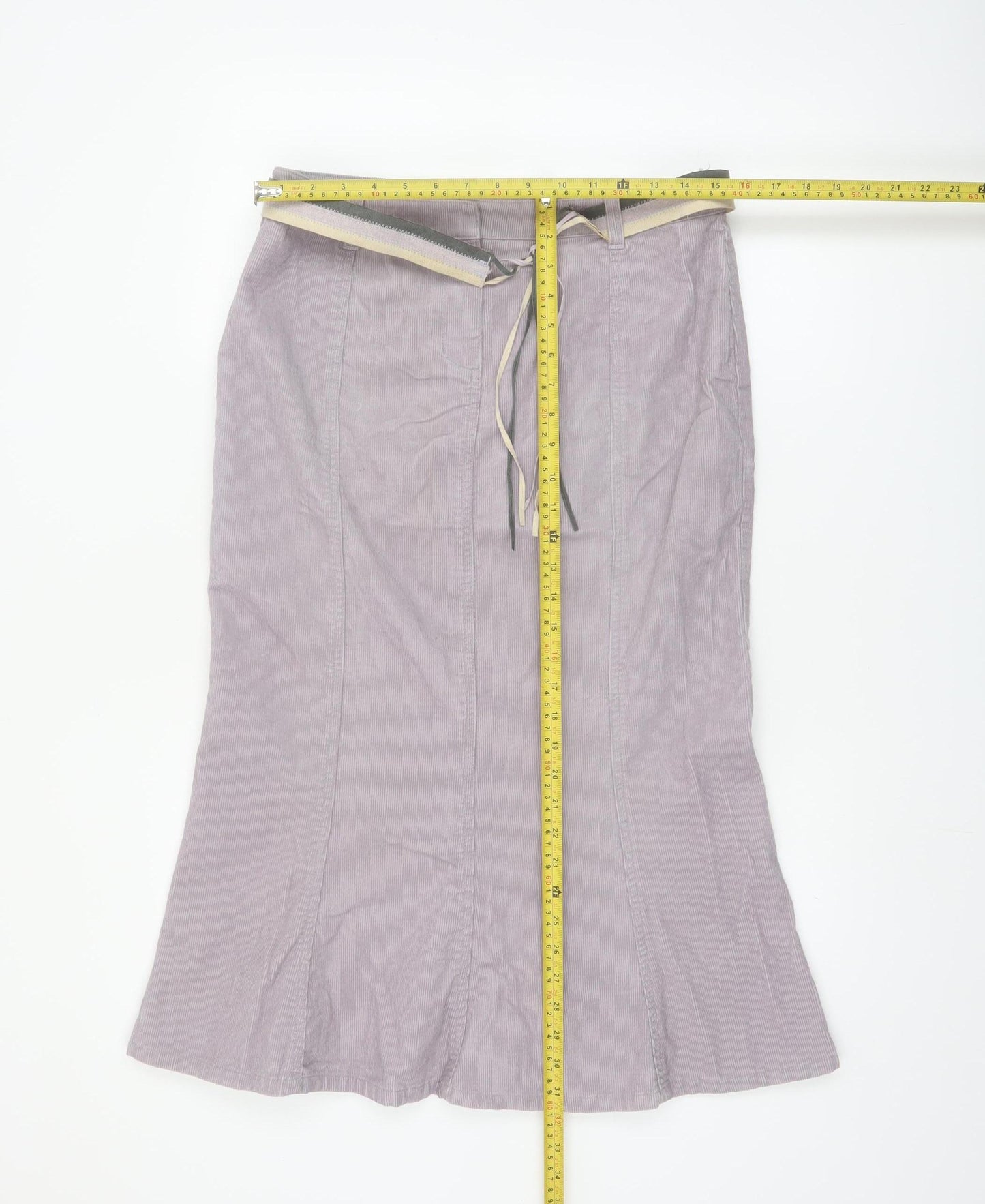 Principles Women Purple Corduroy Pencil Skirt Size 12