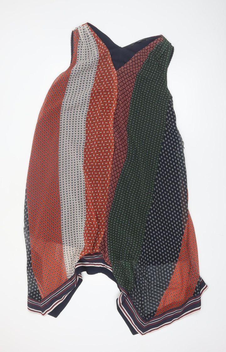 French Connection Women's Multicoloured XS Sleeveless Geometric Shift Dress