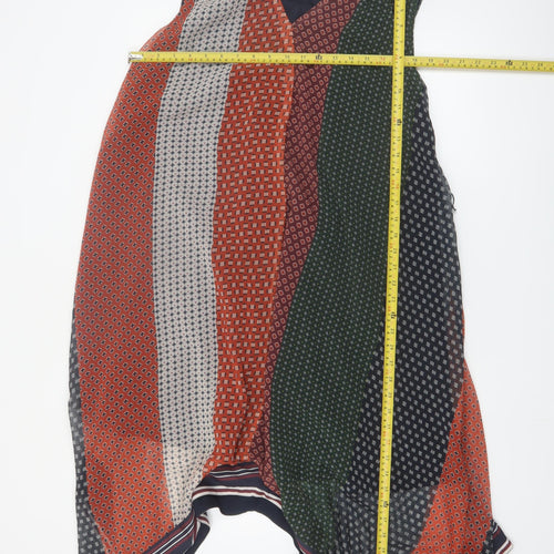 French Connection Women's Multicoloured XS Sleeveless Geometric Shift Dress