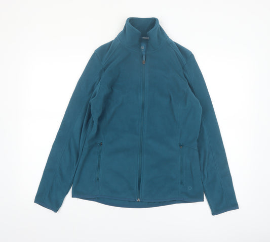 Marks and Spencer Goodmove Women's Blue Fleece Zip Jacket Size 10