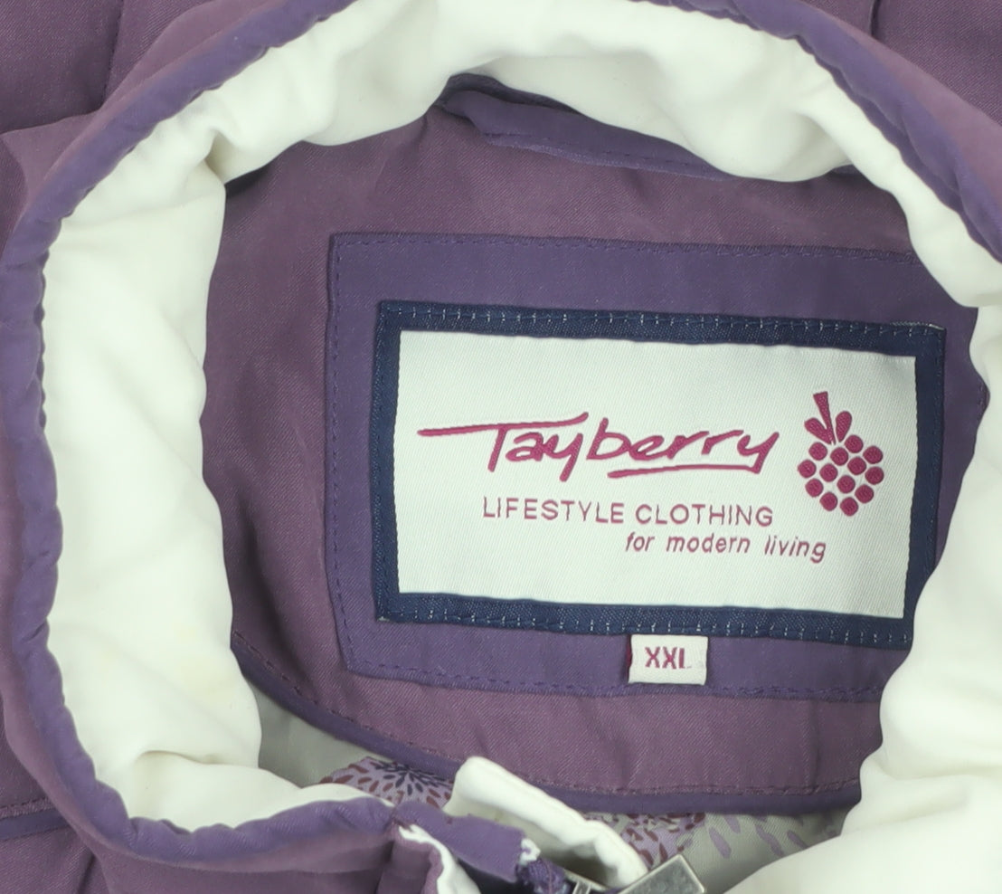 Tayberry Women’s Purple 2XL Quilted Bodywarmer Waistcoat
