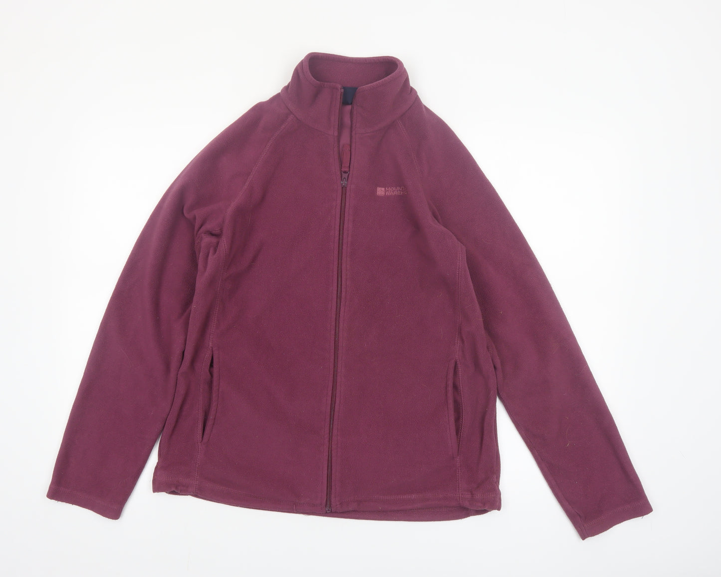 Mountain Warehouse Womens Purple Fleece Jacket UK 14 Full Zip