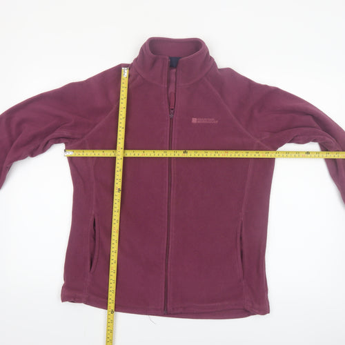 Mountain Warehouse Womens Purple Fleece Jacket UK 14 Full Zip