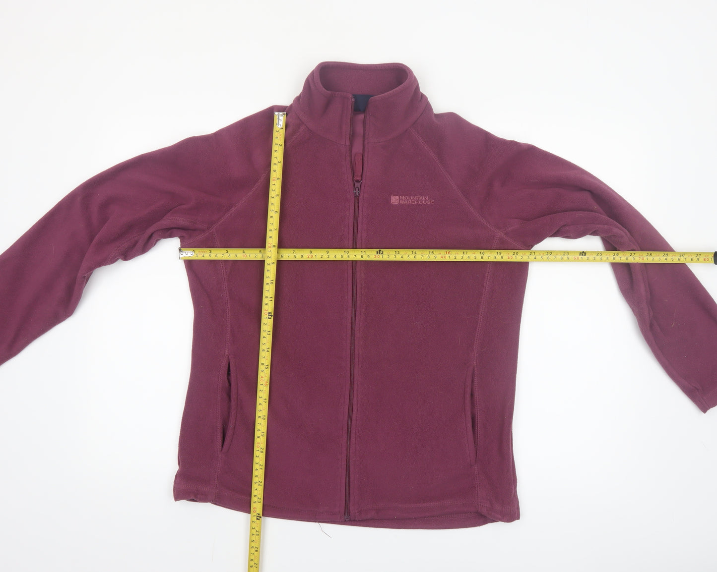 Mountain Warehouse Womens Purple Fleece Jacket UK 14 Full Zip