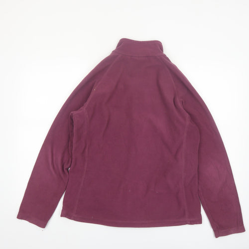 Mountain Warehouse Womens Purple Fleece Jacket UK 14 Full Zip