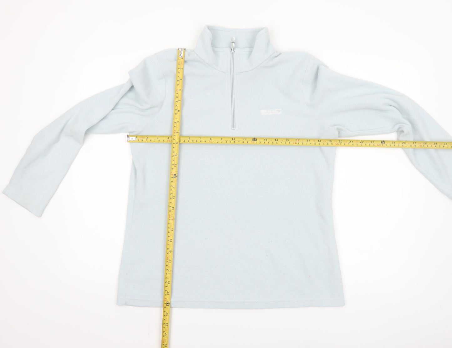 Regatta Women's Blue 1/4 Zip Fleece Sweatshirt UK 14