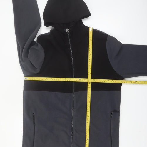 Mountain Warehouse Mens Black Full Zip Fleece Hoodie XL