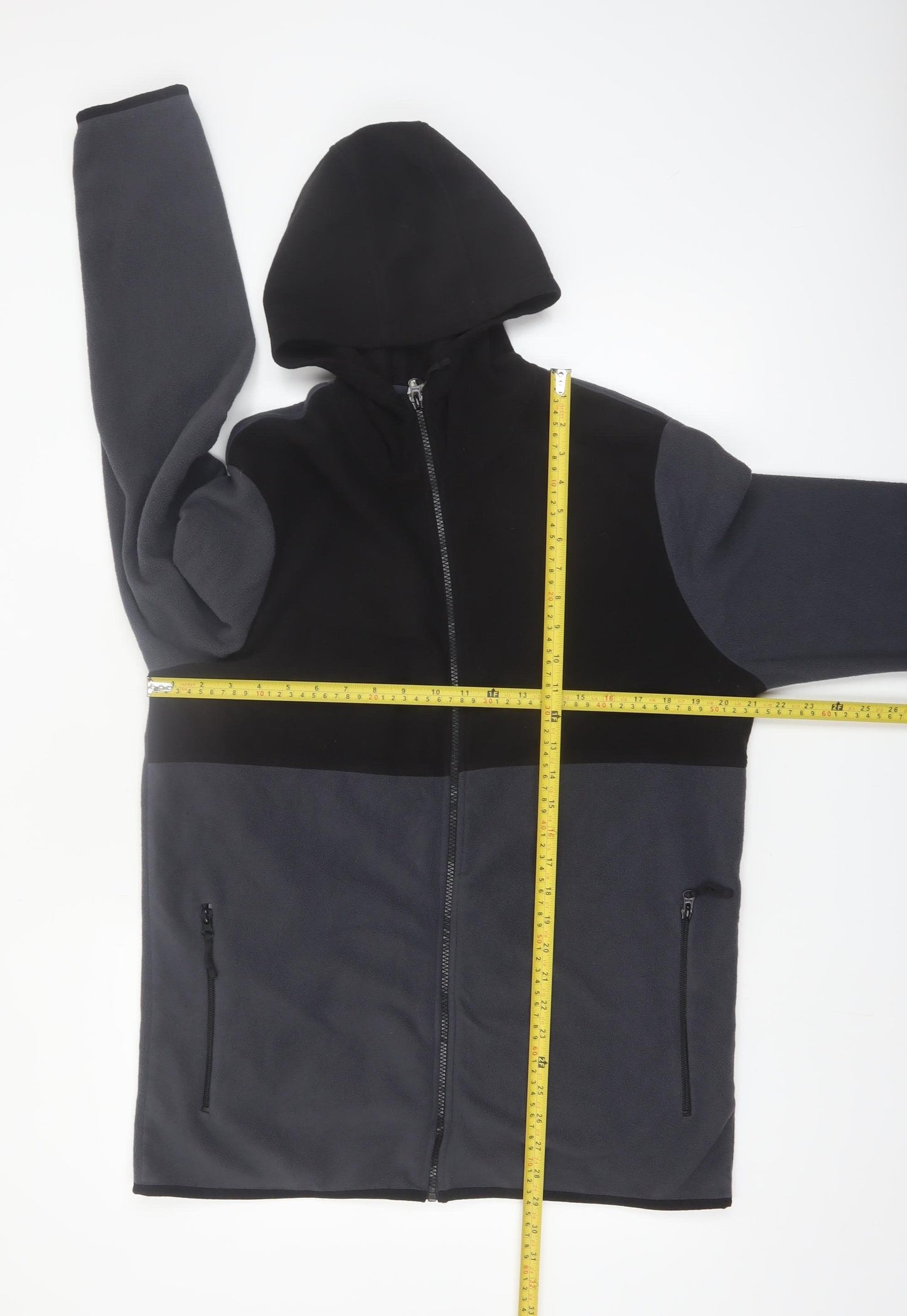 Mountain Warehouse Mens Black Full Zip Fleece Hoodie XL