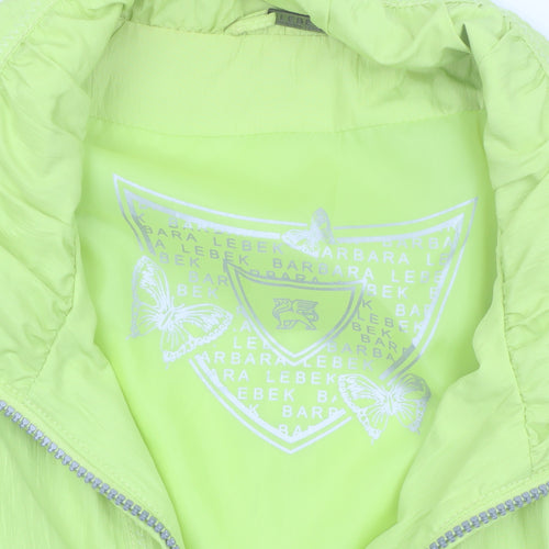 Barbara Lebek Womens Green Size 20 Lightweight Zip Waistcoat