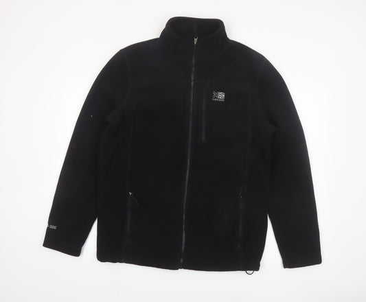 Karrimor Men's Black Fleece Full Zip Outdoor Jacket Size M