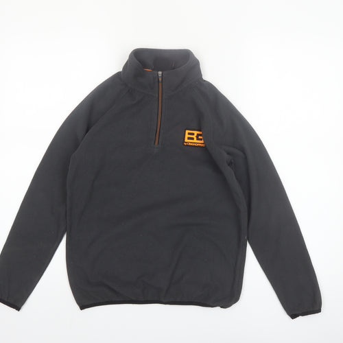 Craghoppers Boys Black Fleece 1/2 Zip Sweatshirt Age 11-12 Outdoor Warm Top