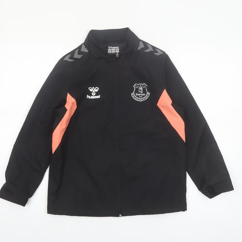 Hummel Boys Black Everton Track Jacket 9-10 Years Full Zip Polyester
