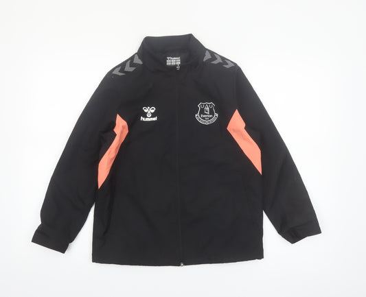 Hummel Boys Black Everton Track Jacket 9-10 Years Full Zip Polyester