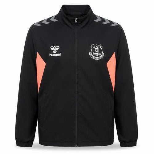 Hummel Boys Black Everton Track Jacket 9-10 Years Full Zip Polyester