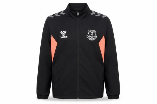 Hummel Boys Black Everton Track Jacket 9-10 Years Full Zip Polyester