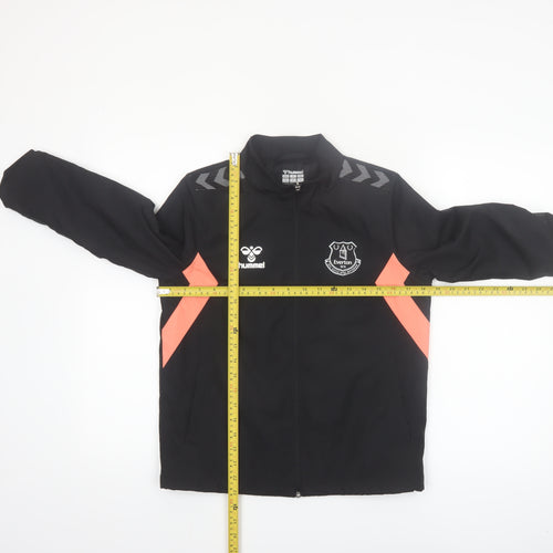 Hummel Boys Black Everton Track Jacket 9-10 Years Full Zip Polyester