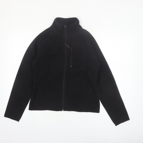L.O.G.G. Women’s Black Fleece Jacket Size S Full Zip Casual