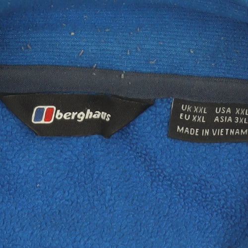 Berghaus Men's Blue 2XL Fleece Full Zip Outdoor Jacket