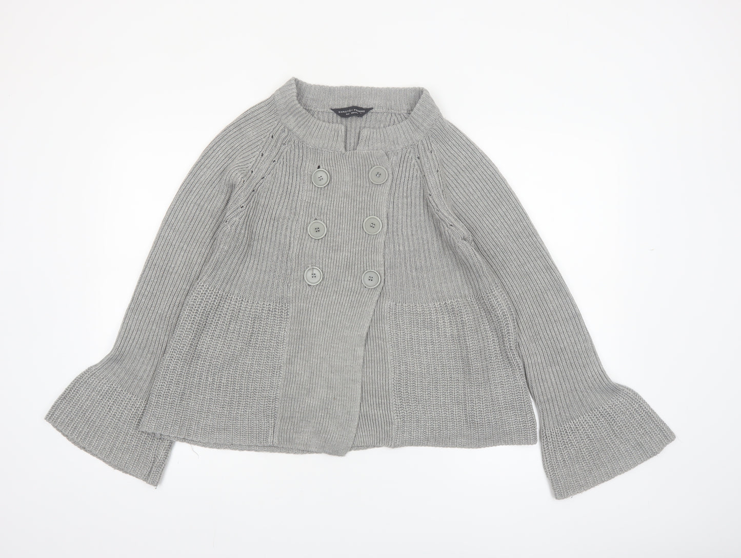 Dorothy Perkins Women’s Grey Chunky Knit Cardigan Size 8