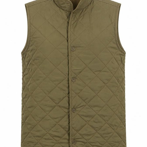 Marks and Spencer Boys Green Quilted Waistcoat 13-14 Years Lined Thermal