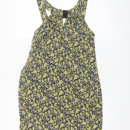 Diesel Womens Multicoloured Floral Shift Dress XS Sleeveless