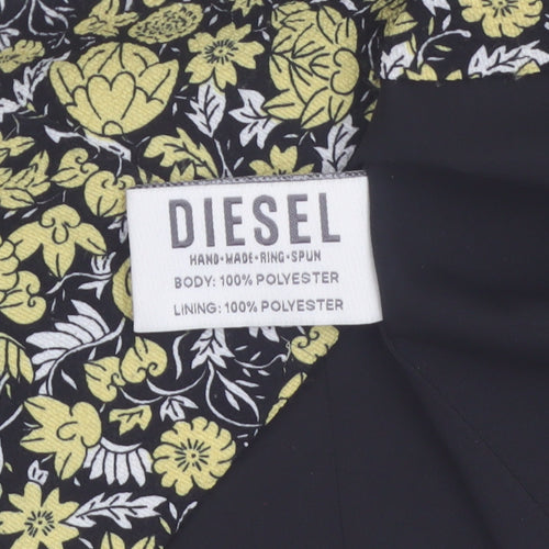 Diesel Womens Multicoloured Floral Shift Dress XS Sleeveless