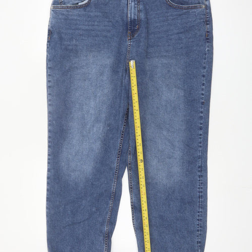 Dunnes Stores Women's Blue Mid Wash Slim Straight Jeans Size 18