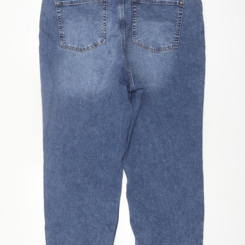 Dunnes Stores Women's Blue Mid Wash Slim Straight Jeans Size 18